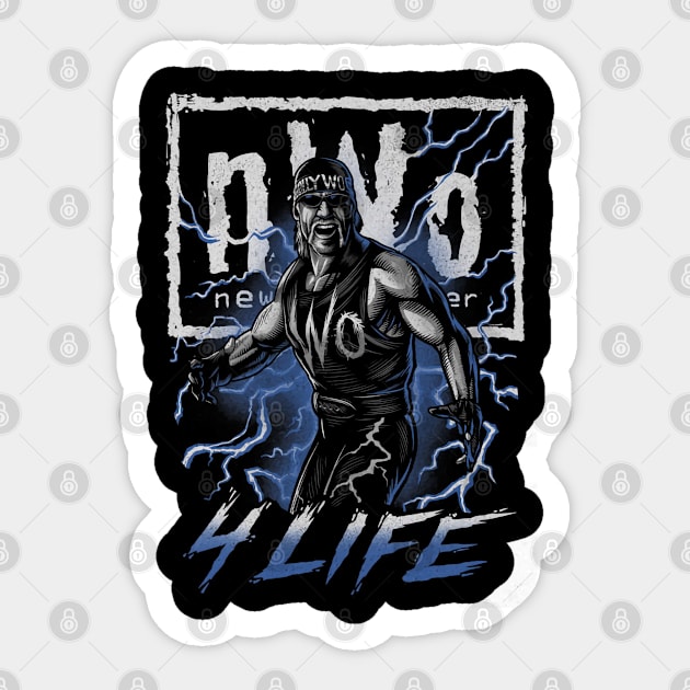 Hulk Hogan Hollywood nWo 4 Life Sticker by MunMun_Design